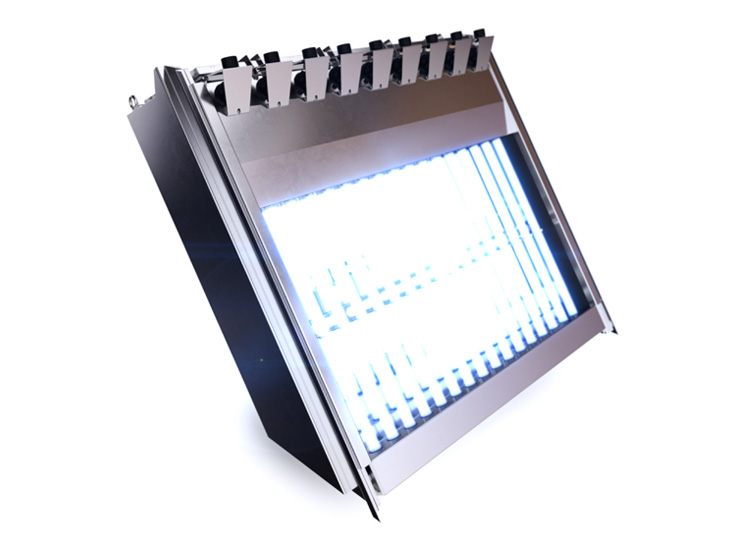 Inclined ultraviolet disinfection systems